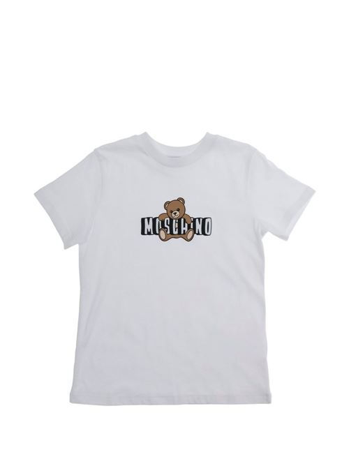 T-shirt unisex Moschino Kid Teen bianca MOSCHINO KID-TEEN | HZM058LAA0310101